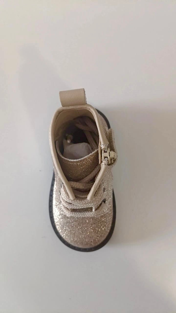 Stivaletto glitter dorato Rossano