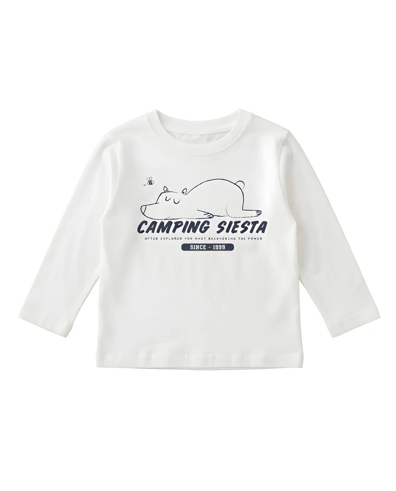 Maglietta in maglia per bambino con stampa di orso e morbida al tatto tuc tuc