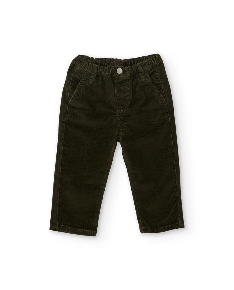 Pantaloni in velluto a coste per bambino con cinturino regolabile tuc tuc