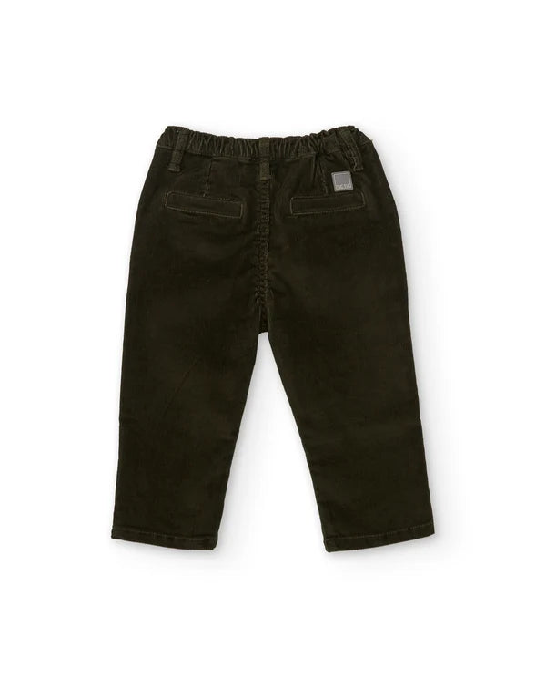 Pantaloni in velluto a coste per bambino con cinturino regolabile tuc tuc