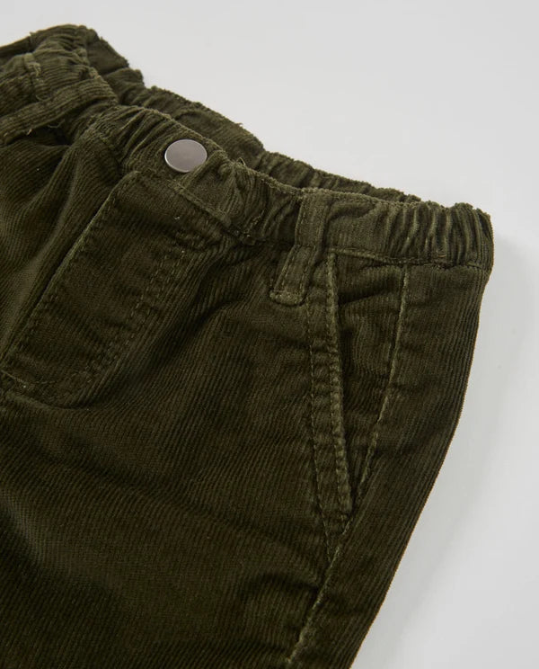 Pantaloni in velluto a coste per bambino con cinturino regolabile tuc tuc