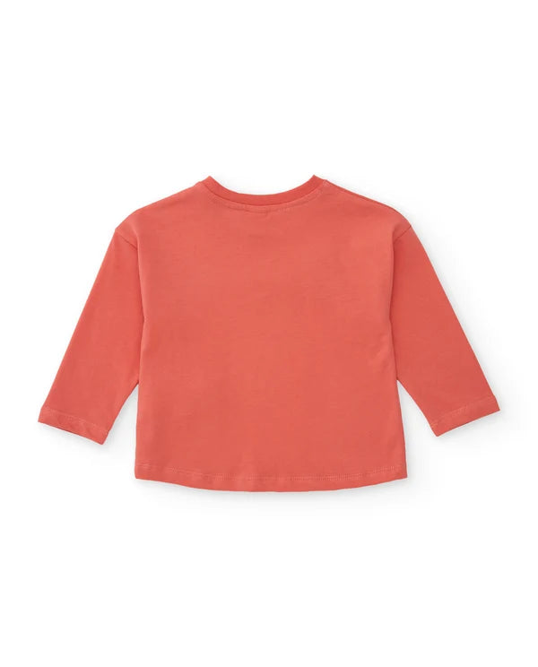 Maglietta in maglia per bambina con fiori ricamati tuc tuc