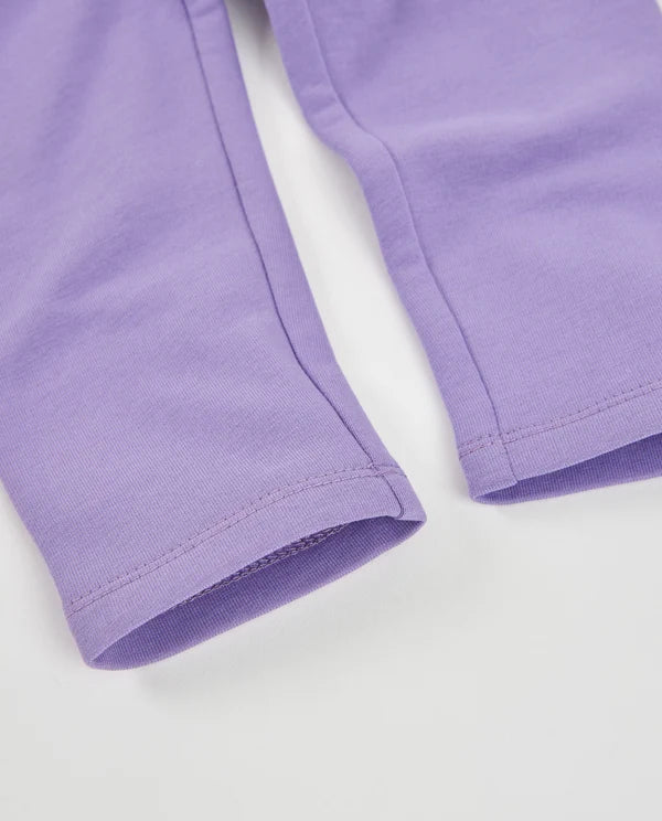 Leggings in felpa per bambina con vita elasticizzata e tessuto morbido tuc tuc