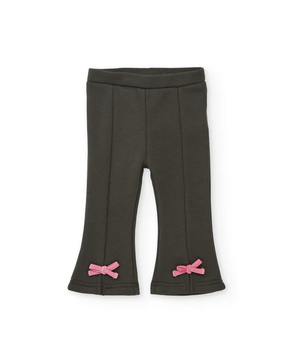 Completo da bambina in felpa con felpa stampata e pantaloni con fiocco tuc tuc