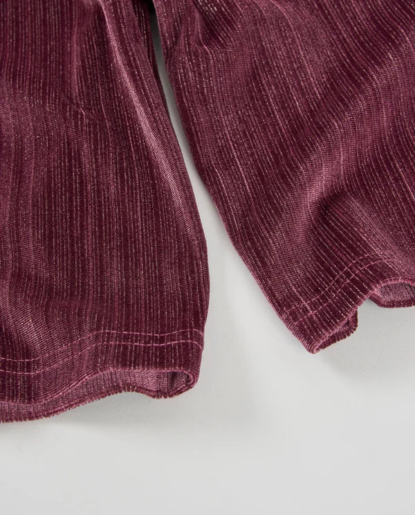 Pantaloni da bambina in velluto con vita elasticizzata tuc tuc