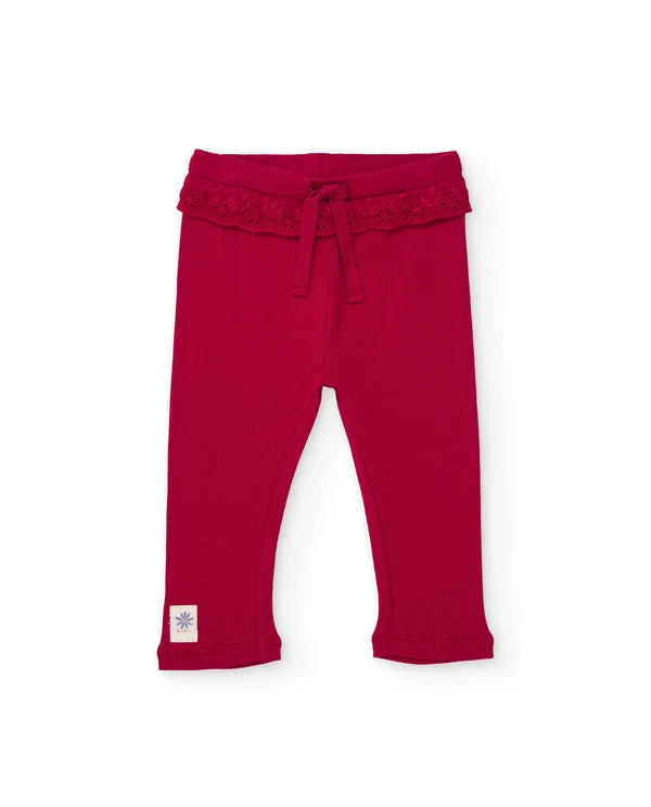 Completo da bambina in felpa con felpa floreale e leggings confortevoli tuc tuc