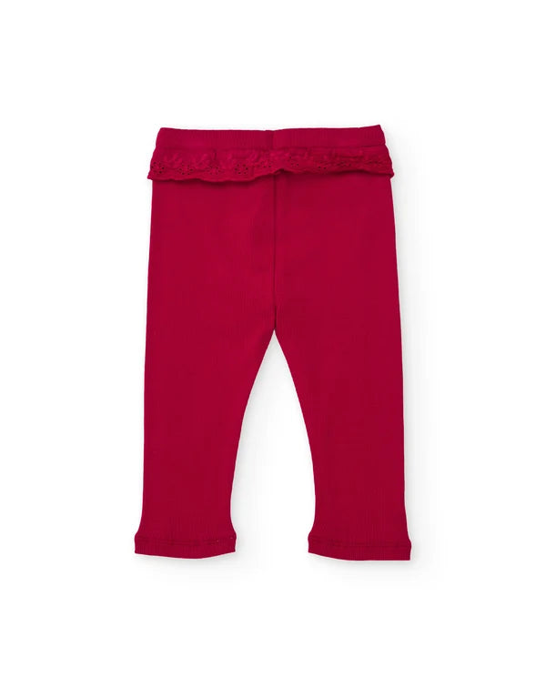 Completo da bambina in felpa con felpa floreale e leggings confortevoli tuc tuc