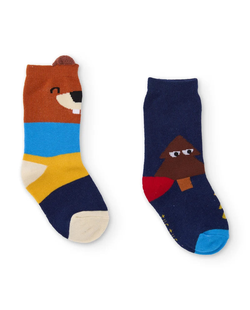 Set di calzini da bambino con stampe divertenti e colori vivaci tuc tuc