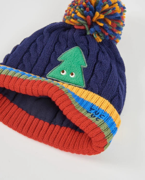 Set da bambino in tricot con berretto e scaldacollo dal design ad albero tuc tuc