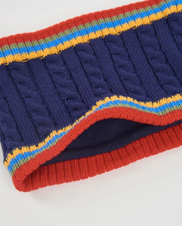 Set da bambino in tricot con berretto e scaldacollo dal design ad albero tuc tuc