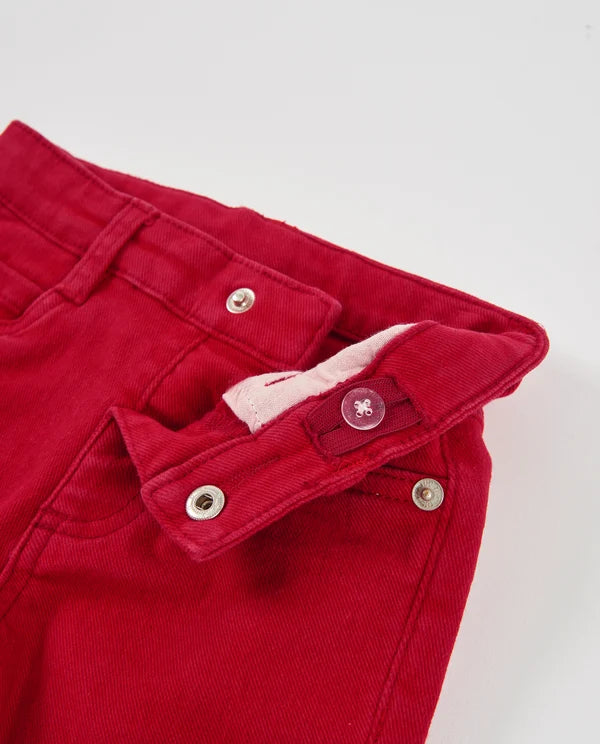Pantaloni da bambino in tessuto a trama piatta con tasche decorative TUC TUC