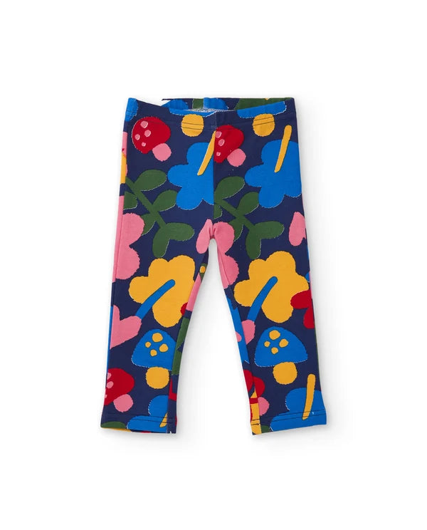 Completo da bambina in felpa con felpa dal design floreale e leggings abbinati tuc tuc