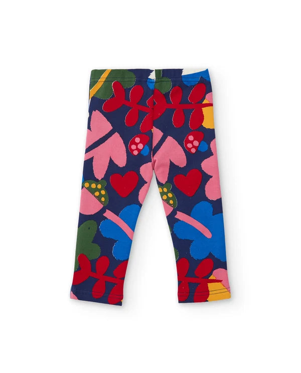 Completo da bambina in felpa con felpa dal design floreale e leggings abbinati tuc tuc