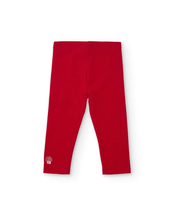 Completo da bambina in maglia con maglietta con stampa floreale e leggings abbinati tuc tuc