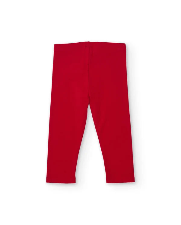Completo da bambina in maglia con maglietta con stampa floreale e leggings abbinati tuc tuc