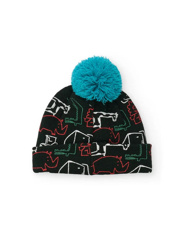 Berretto in maglia per bambini con stampa animalier tuc tuc