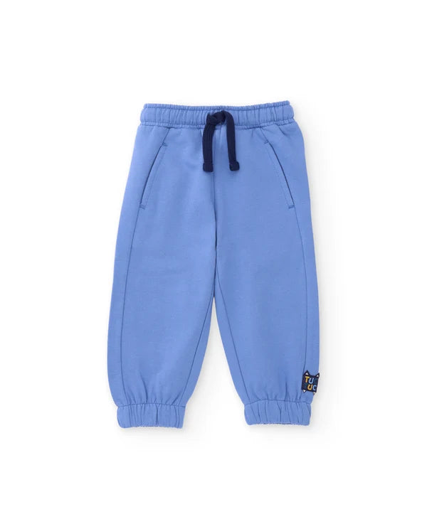 Completo da bambino in felpa con felpa con cappuccio e orecchie e pantaloni tuc tuc