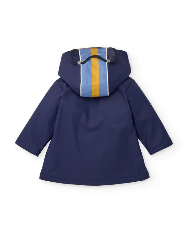 Impermeabile da bambino con cappuccio e design da motociclista TUC TUC