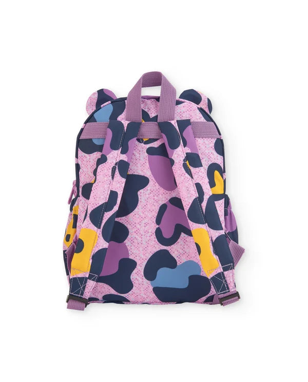 Zaino per bambina con stampa animalier e un design divertente tuc tuc