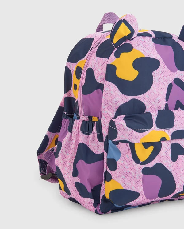 Zaino per bambina con stampa animalier e un design divertente tuc tuc