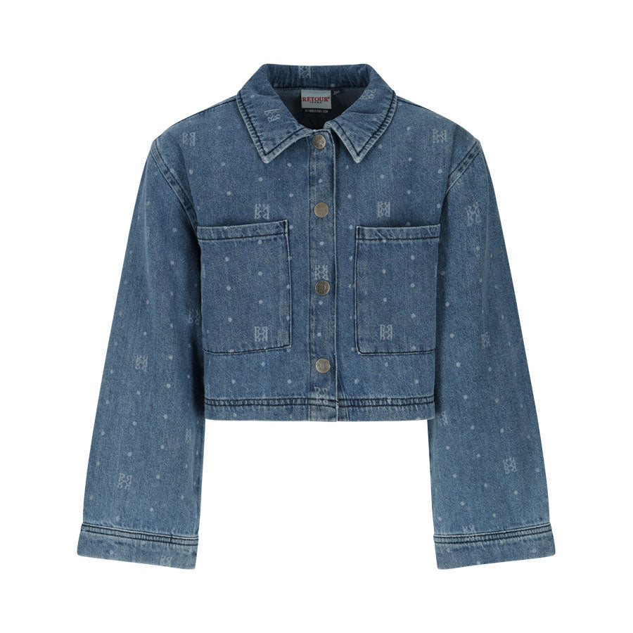 Giubbino di jeans da ragazza Retour jeans