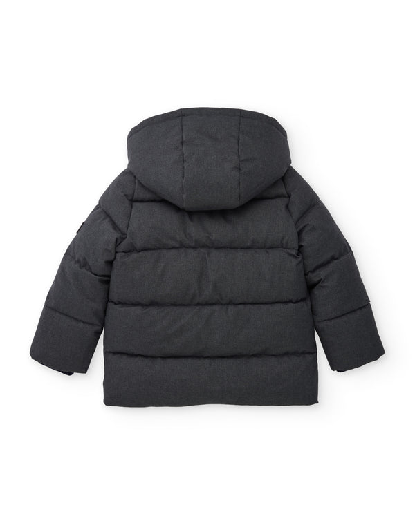 Cappotto imbottito da bambino con cappuccio rimovibile e fodera calda nath kids