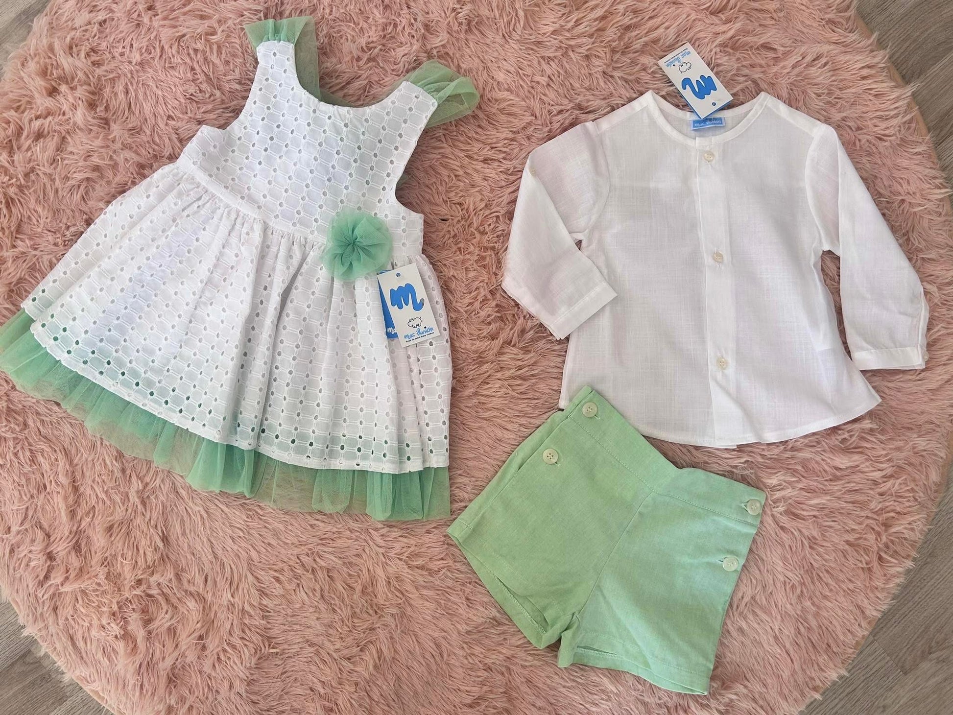 Completo bimbo in lino