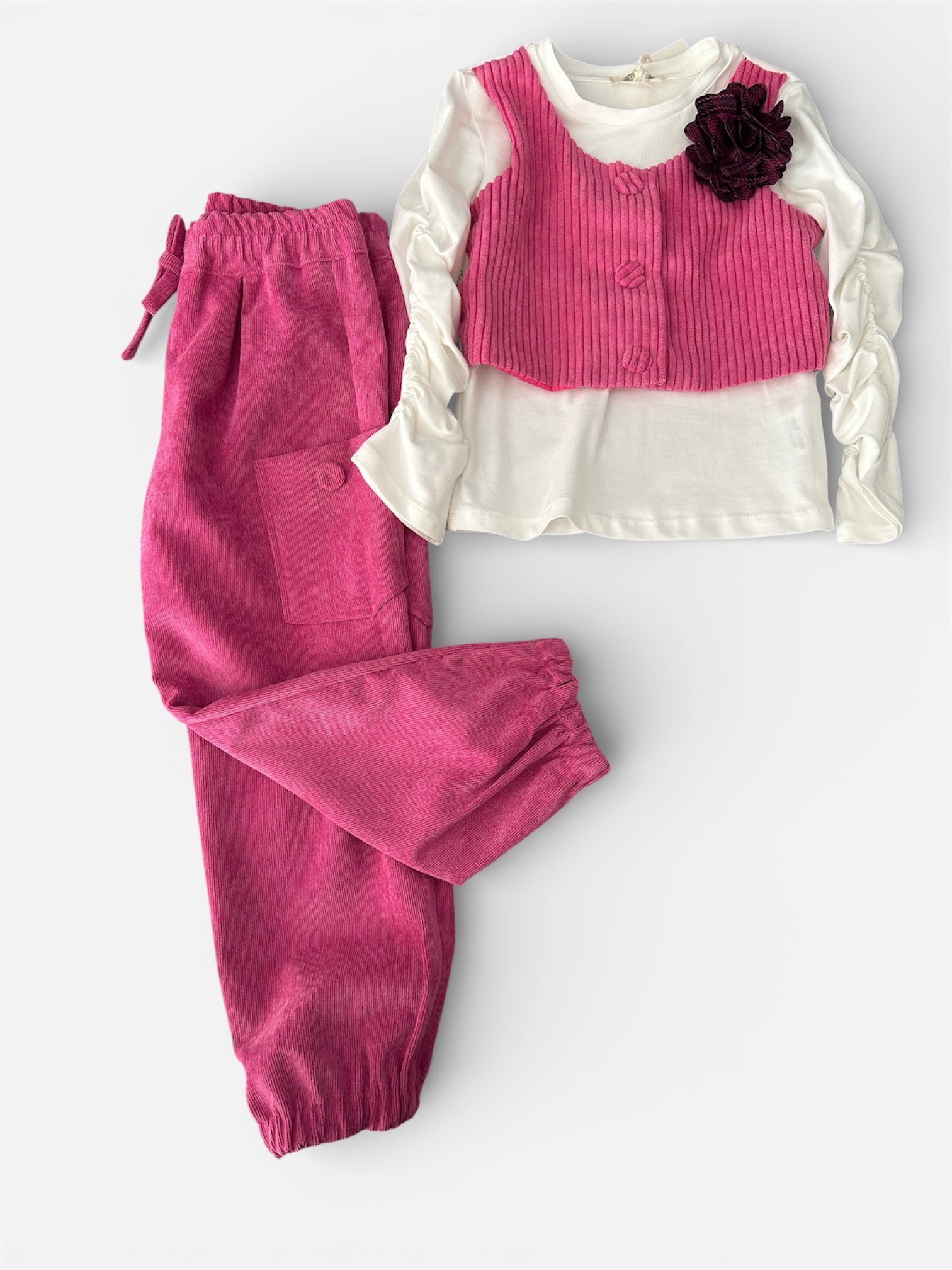 Completo bimba in velluto