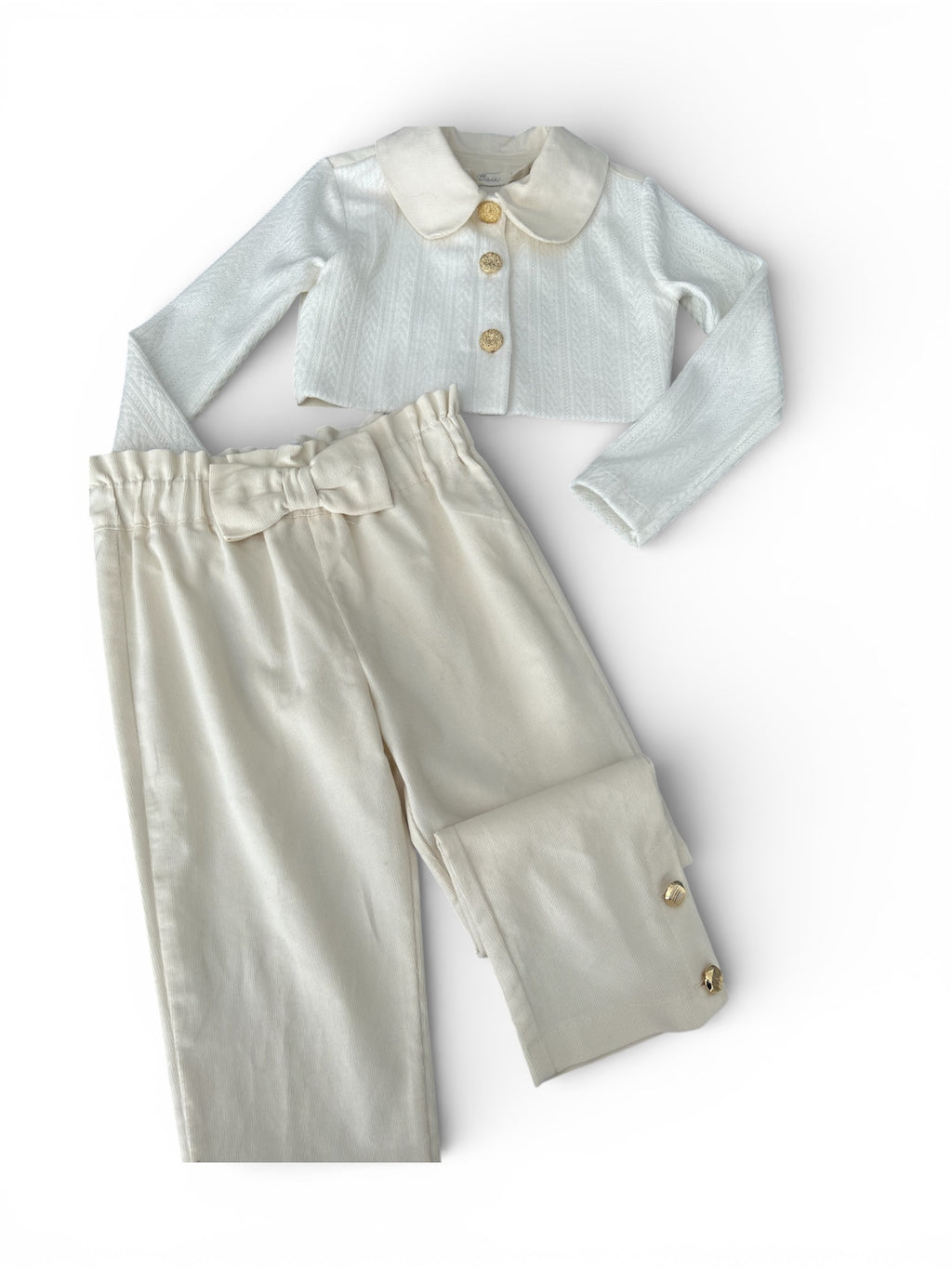 Completo panna elegante bimba