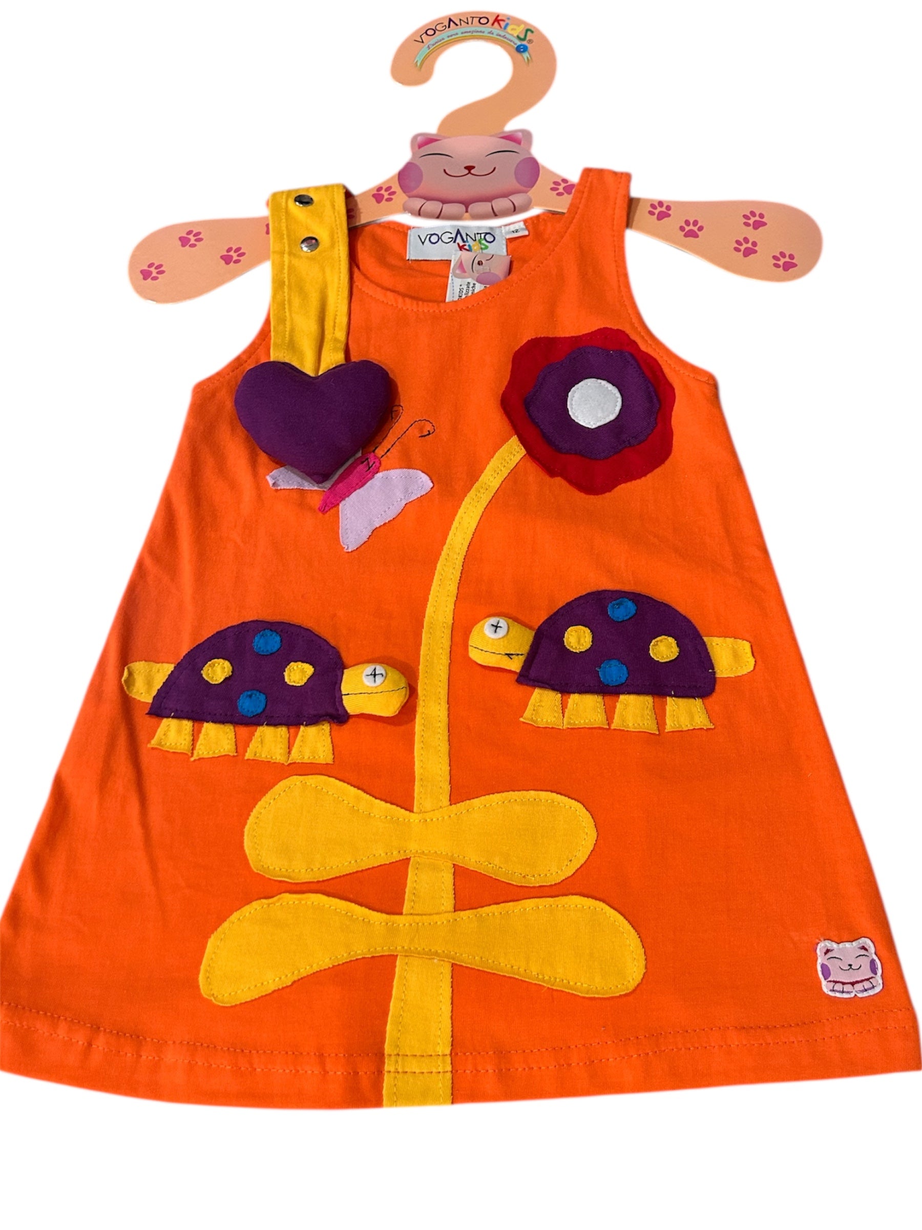 Vestitino tartarughe arancione