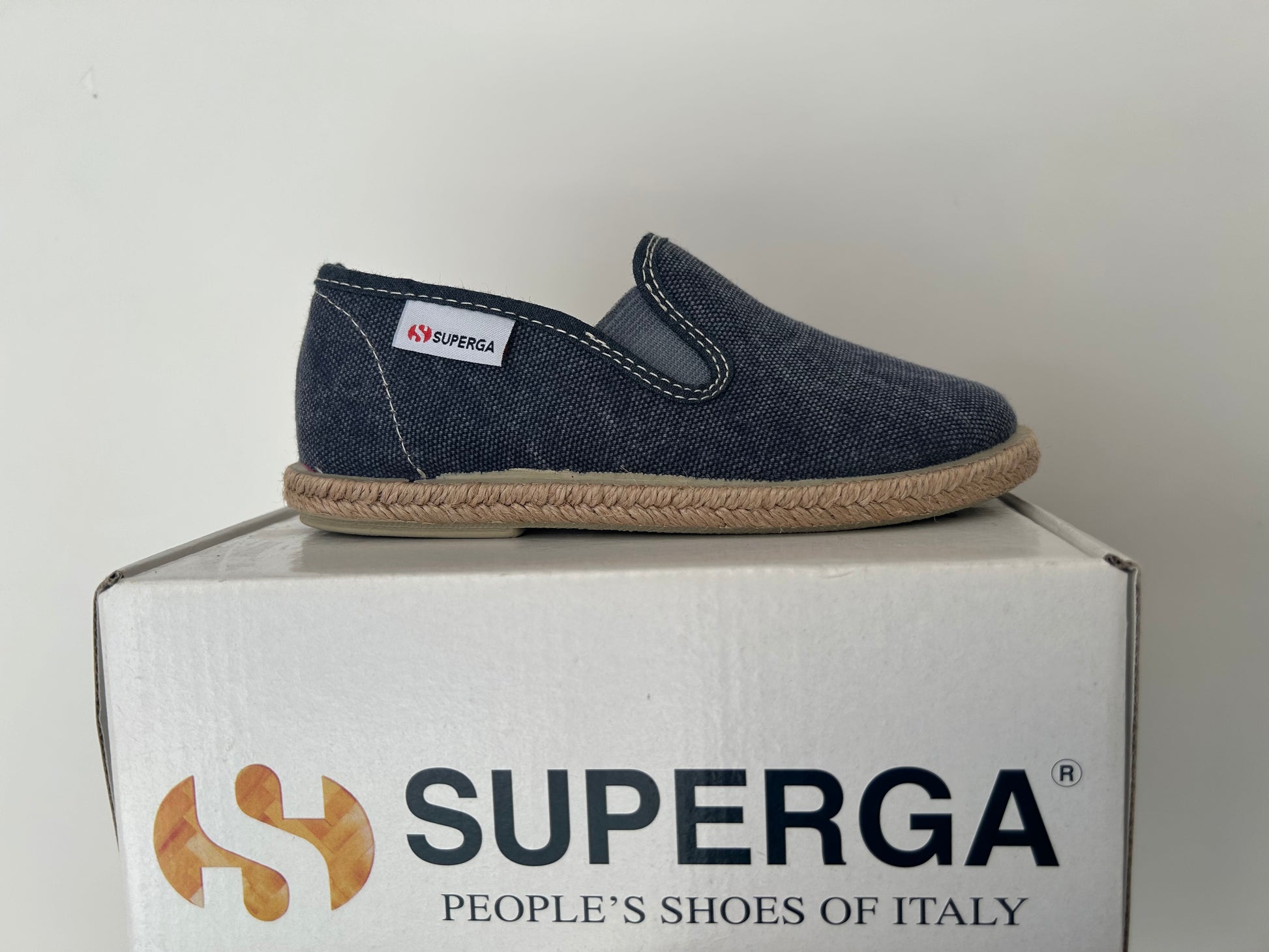 Mocassino in jeans Superga bimbo