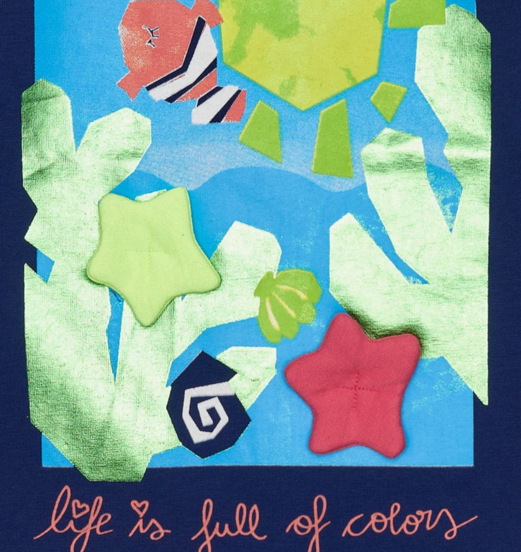 T -shirt manica lunga in cotone