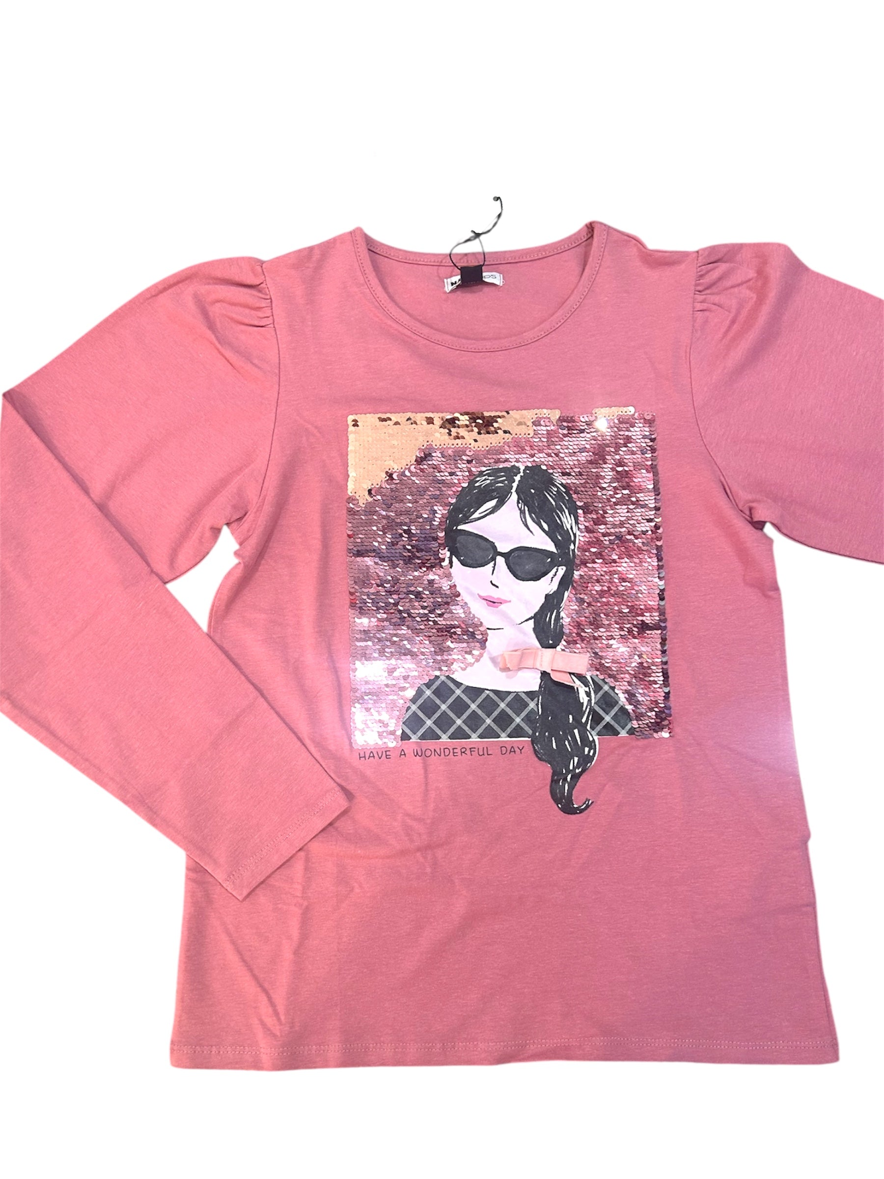 Maglia in cotone gira brilla