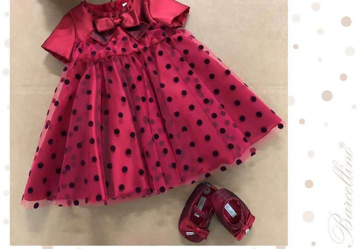 Abito pois bordeaux bimba
