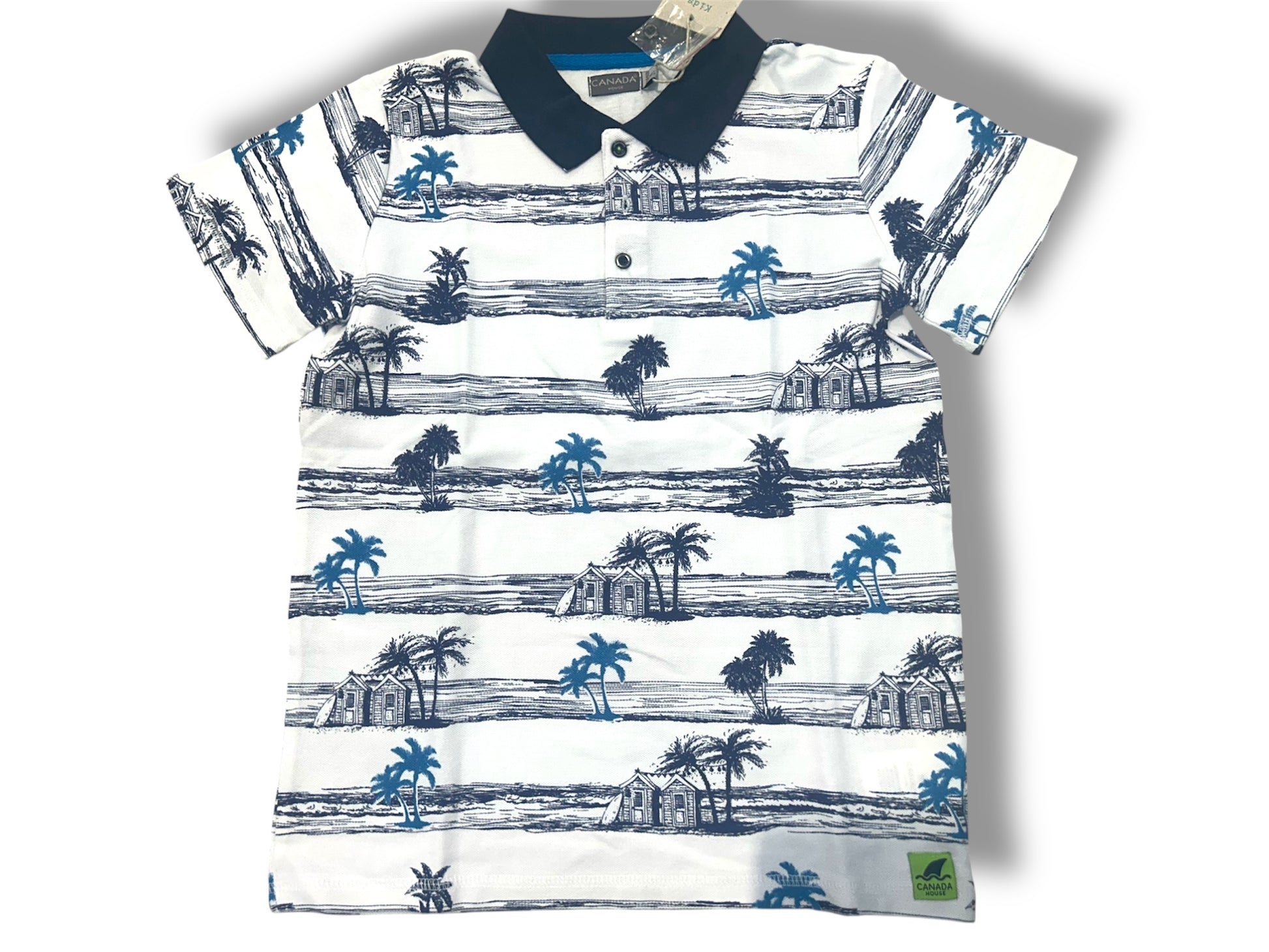 Polo ragazzo con palme