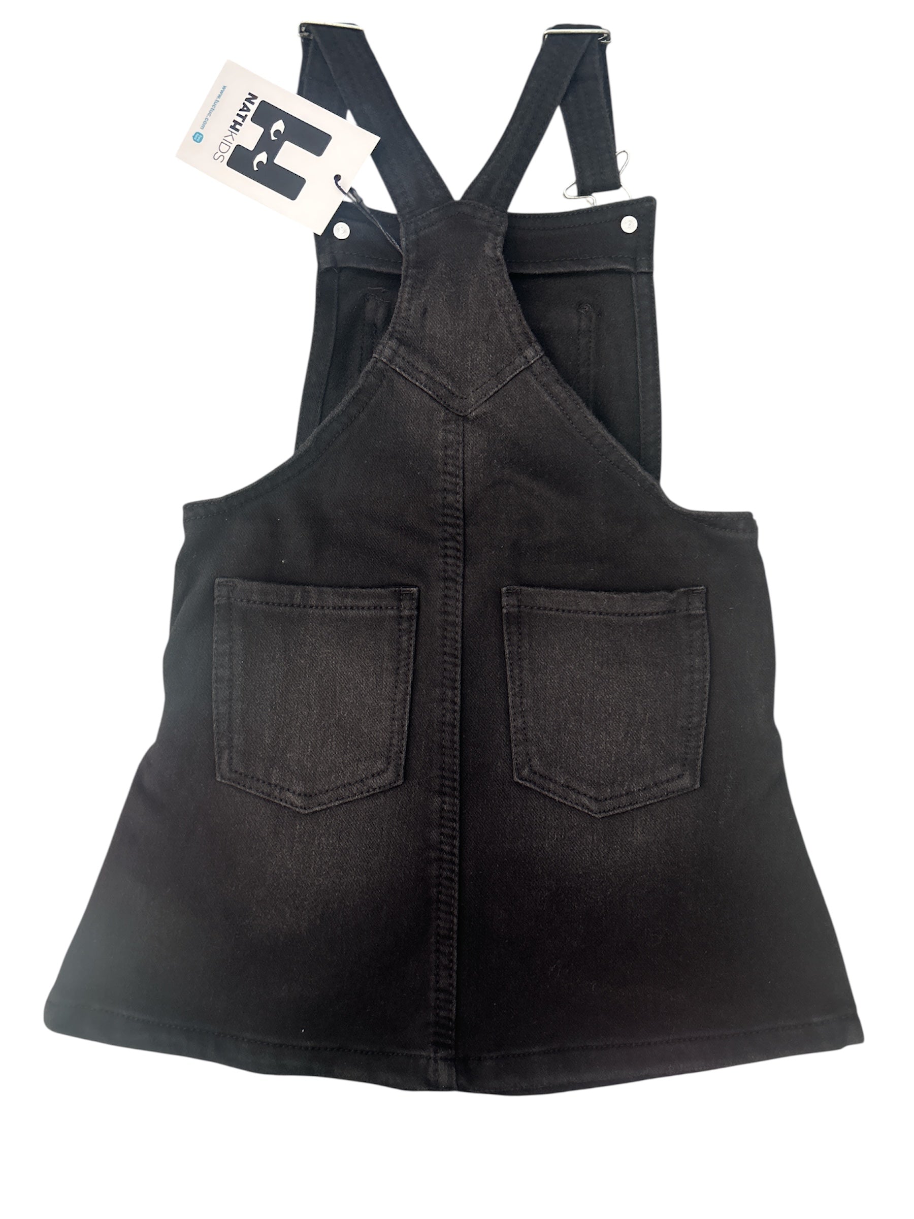 Salopettes in jeans nero bimba