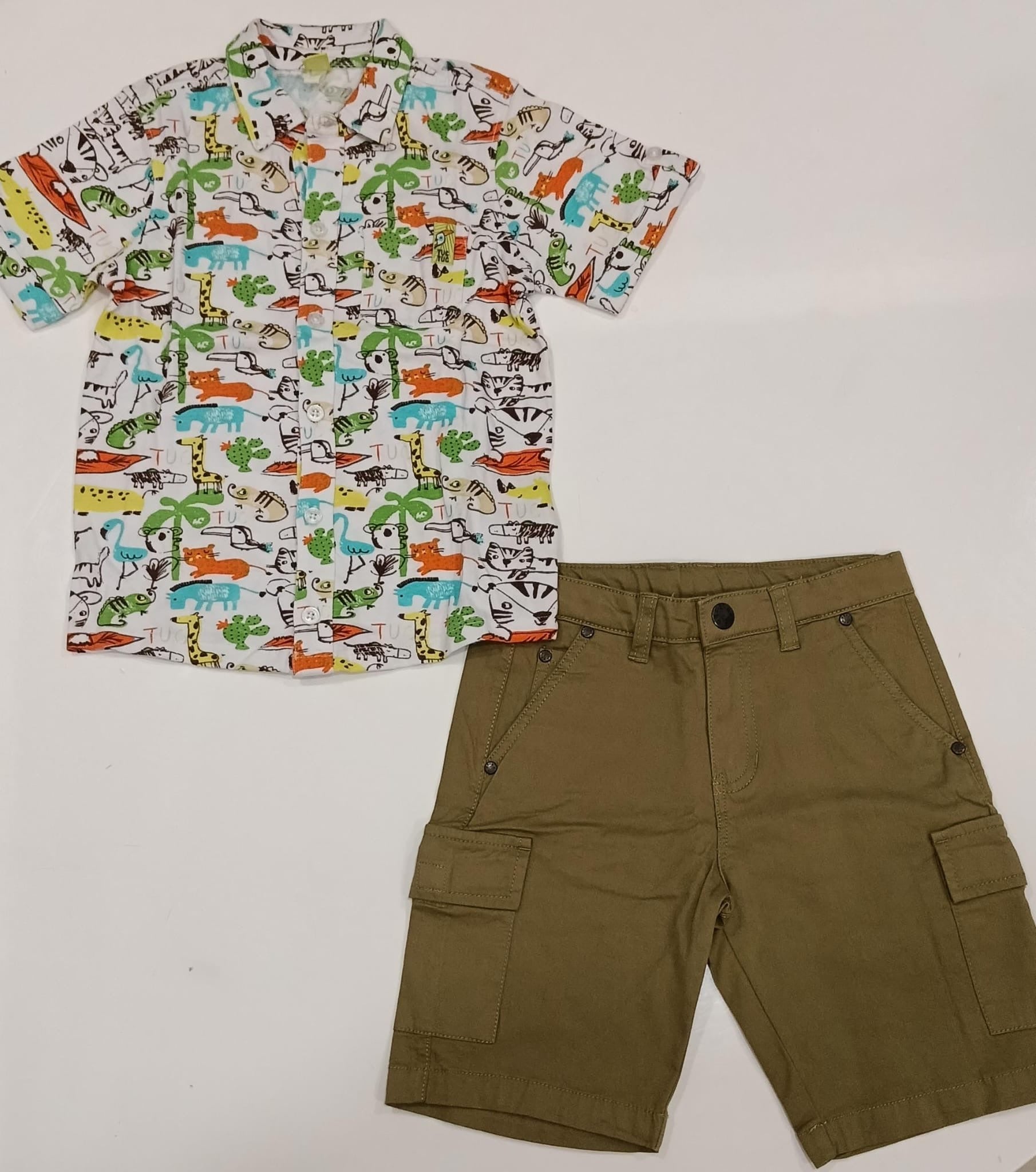 Camicia in cotone Safari