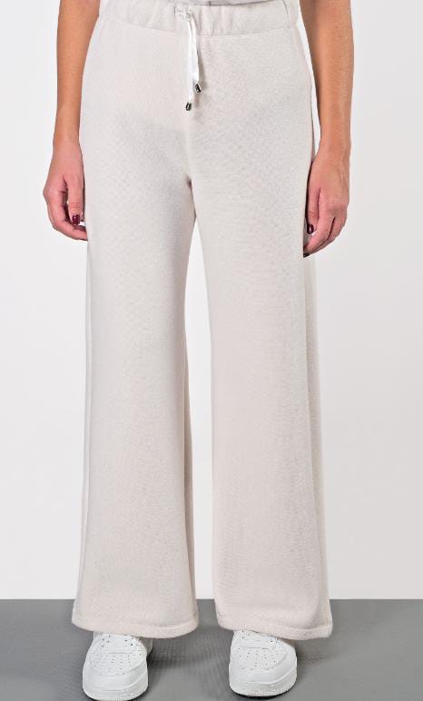 Felpa coordinata di pantalone in lanetta elegante