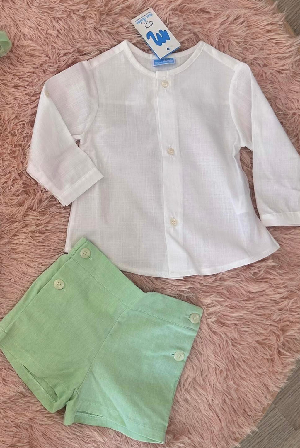 Completo bimbo in lino