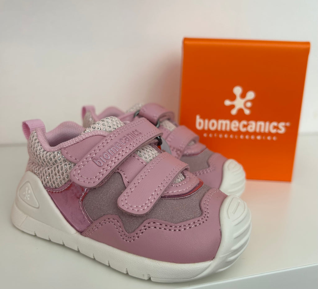 Sneakers rosa primi passi bimba