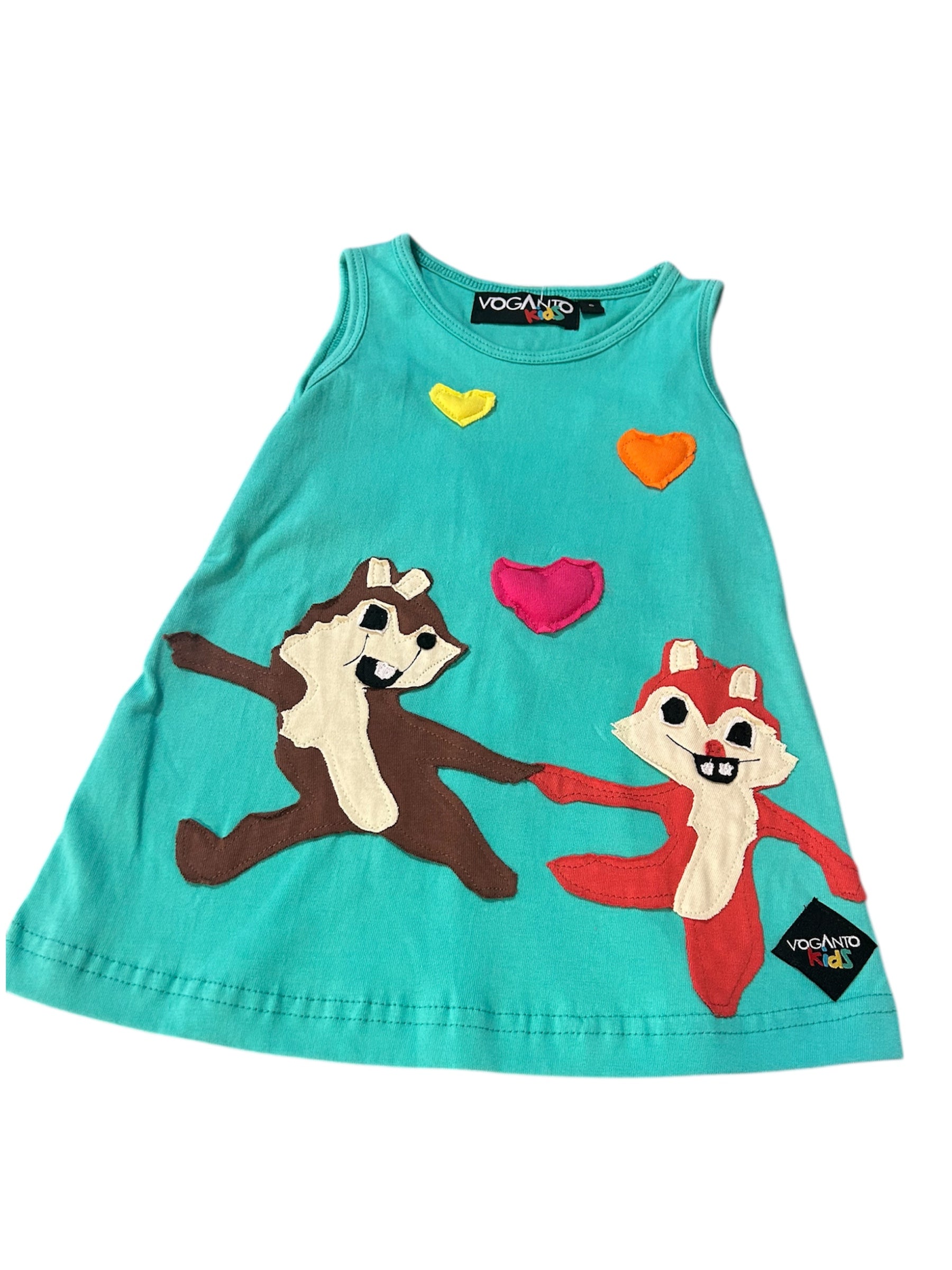 Abito bimba scoiattoli innamorati