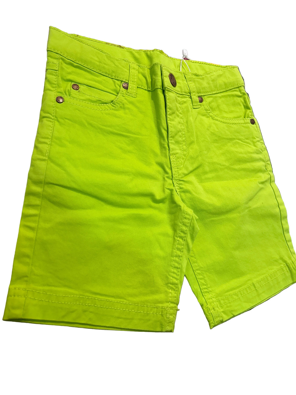 Pantaloncino in jeans verde mela