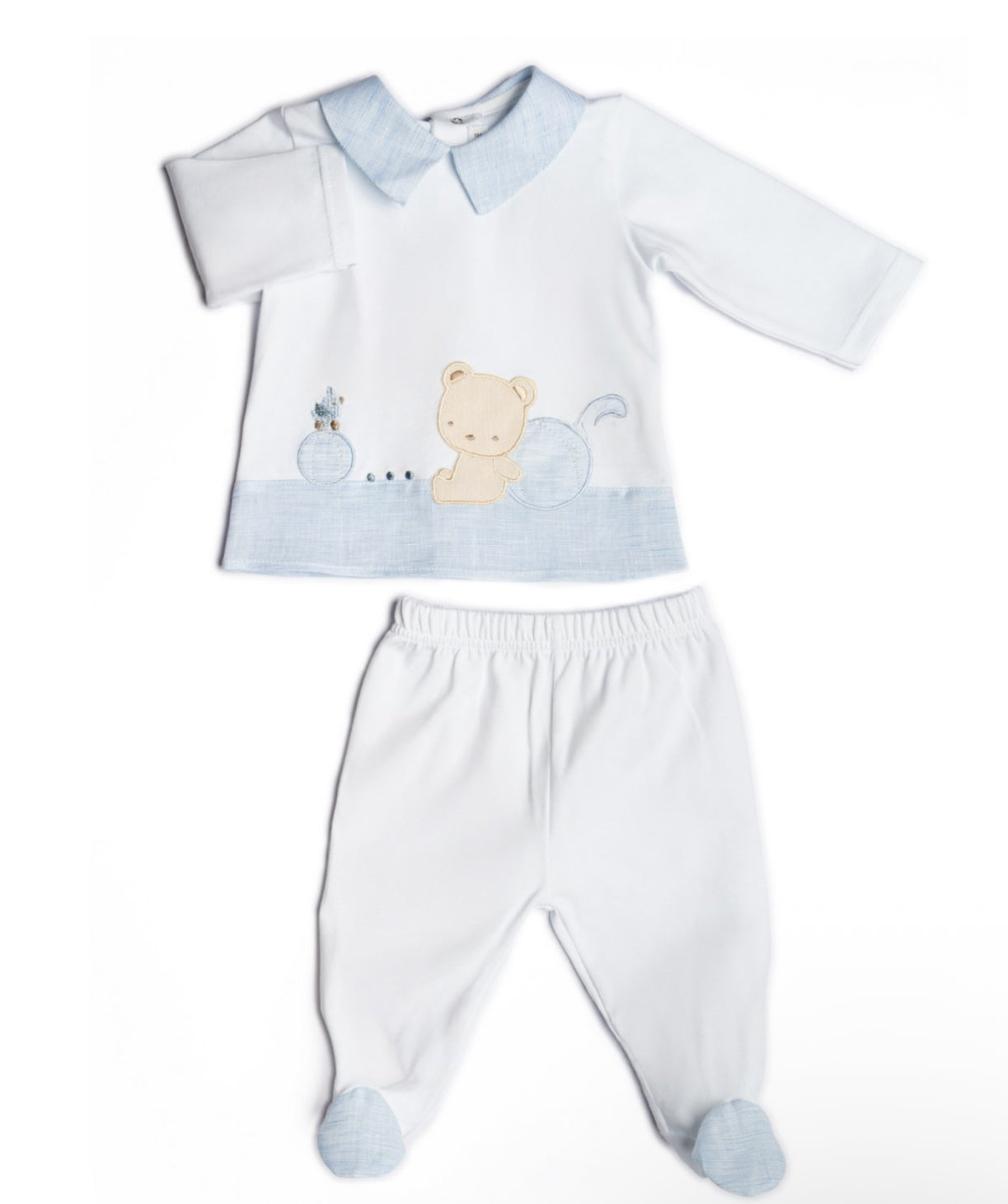 Set corredino bimbo orsetto azzurro
