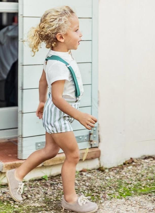 Set bermuda e bretelle