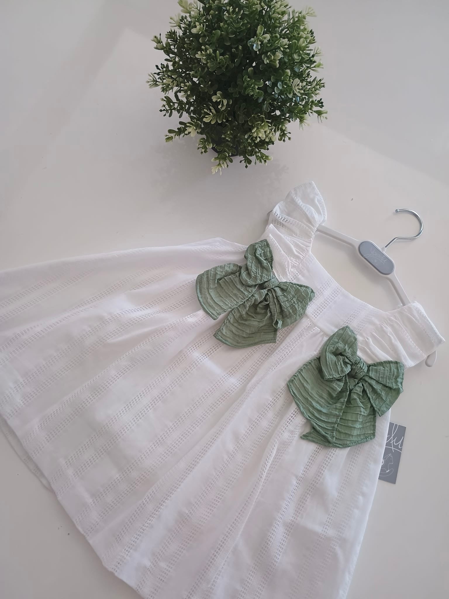 Abito bimba corto bianco