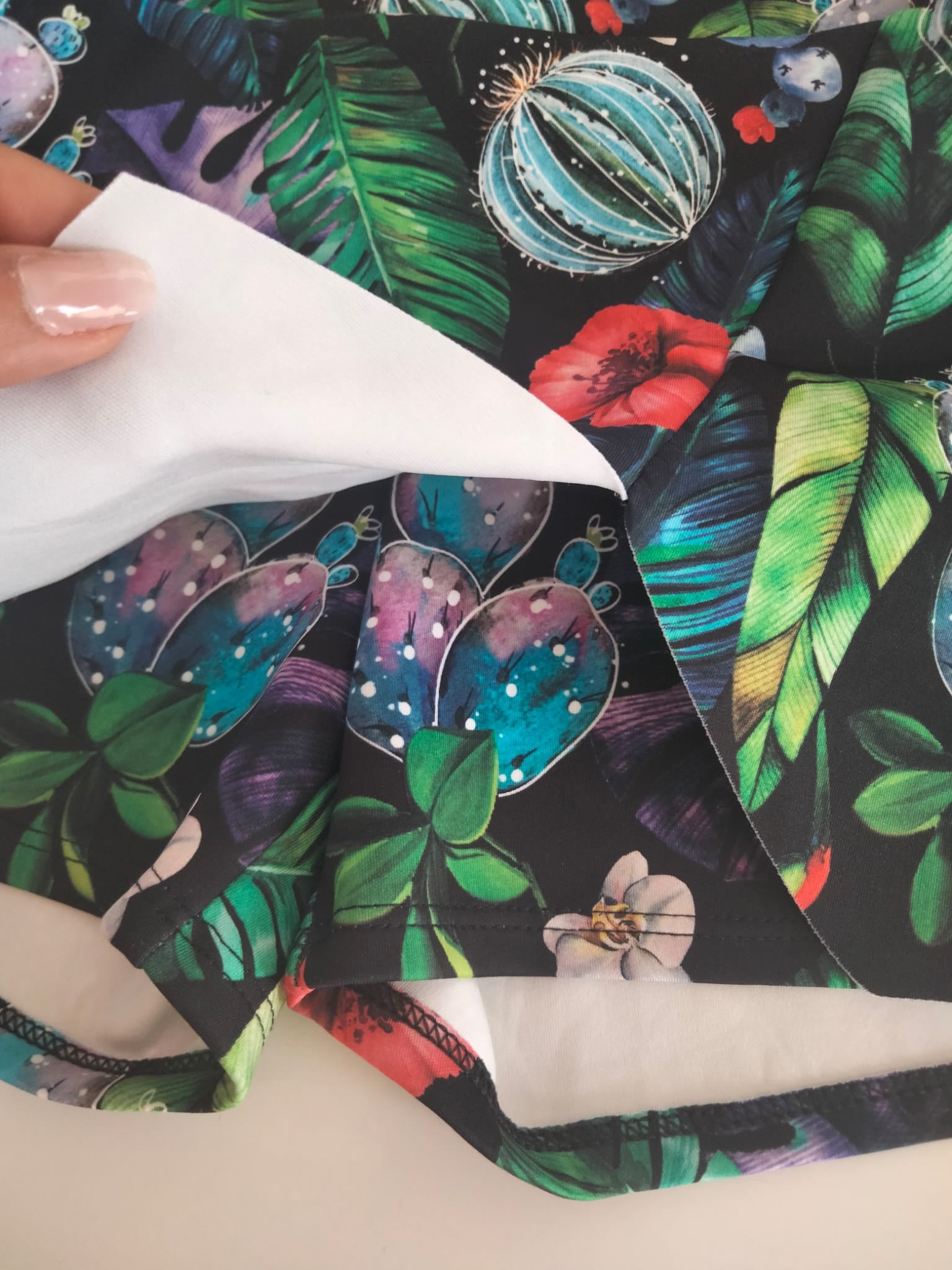 Completo con gonna pantaloncino