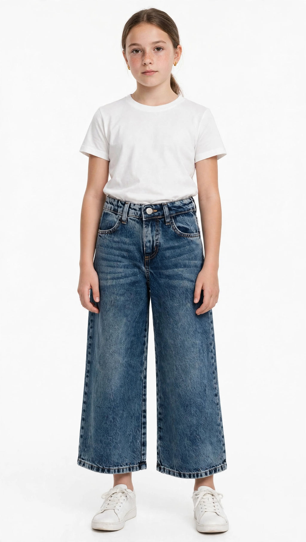 Jeans PHARD Palazzo Dark Wash da ragazza