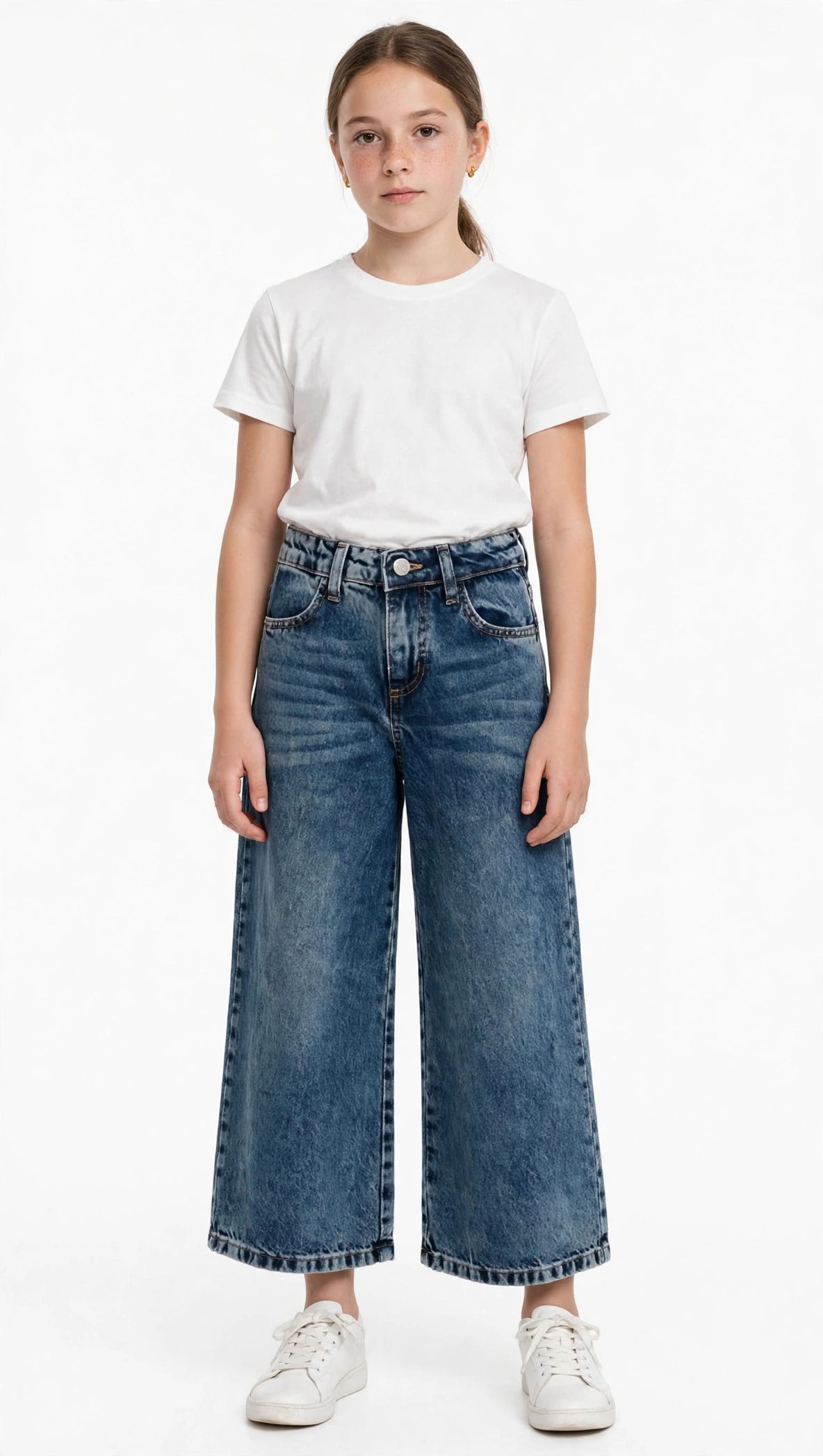 Jeans PHARD Palazzo Dark Wash da ragazza