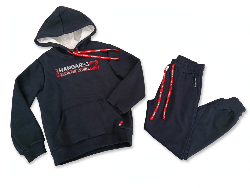 TUTA HANGAR93 - NAVY BLUE / ROSSO da ragazzo
