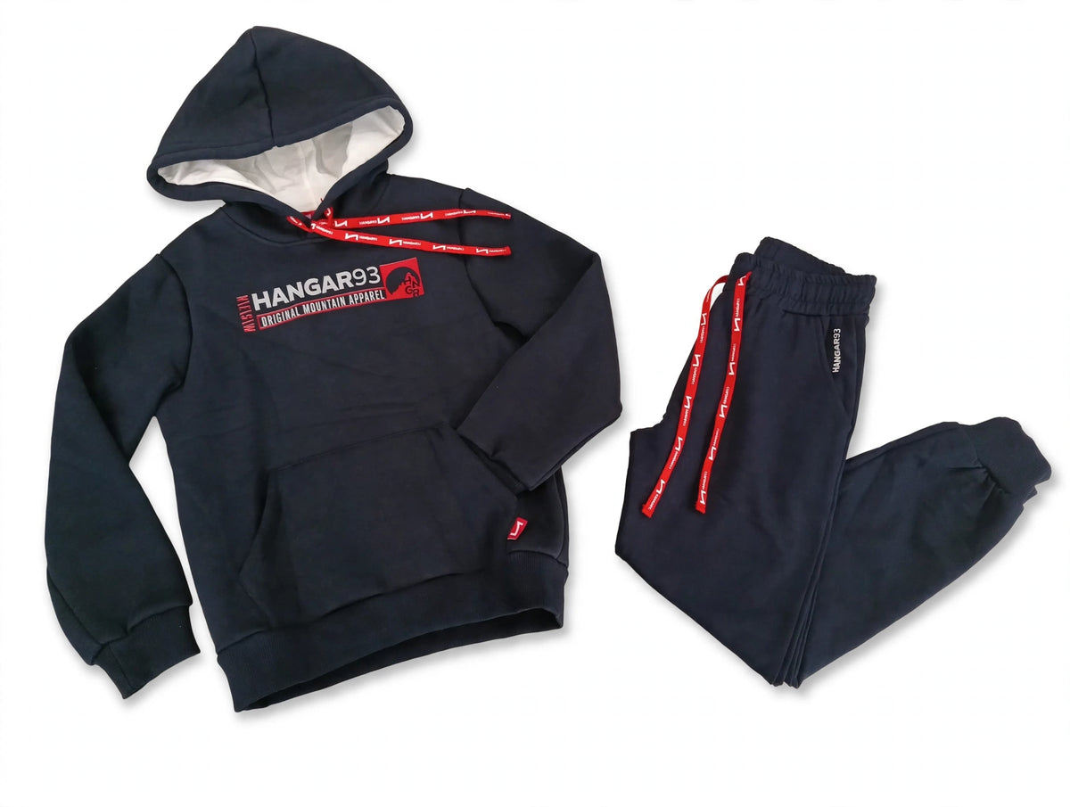 TUTA HANGAR93 - NAVY BLUE / ROSSO da ragazzo